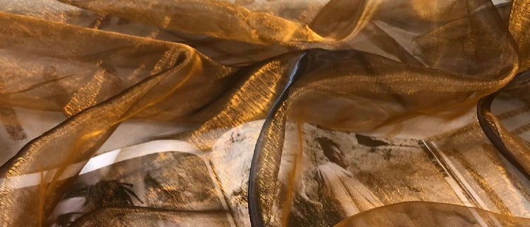 Liquid Steel Organza - Copper