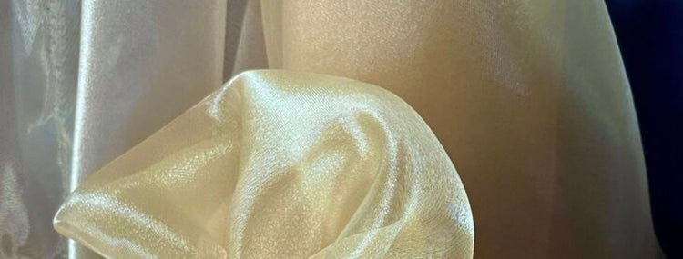 Metallic Organza - Wheat