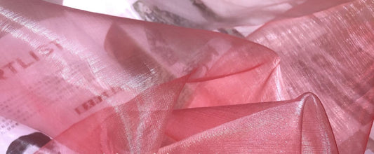 Liquid Steel Organza - Salmon