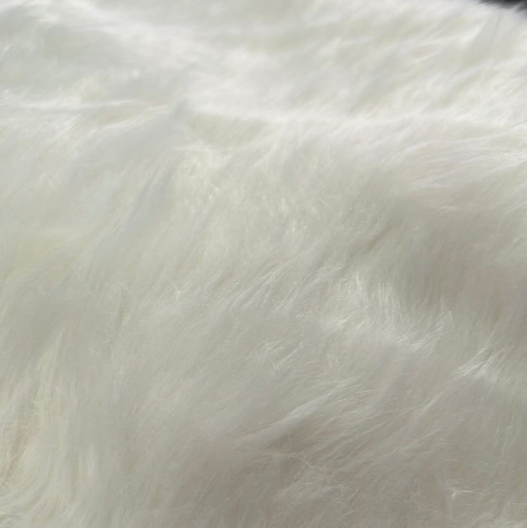 Faux Fox Fur - Medium Pile - White