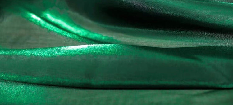 Iridescent Organza - Dark Green