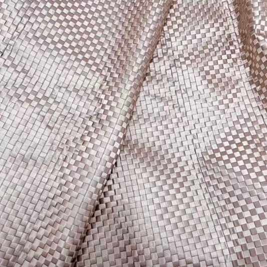 Satin Checkered Basket Weave - Dark Goldenrod